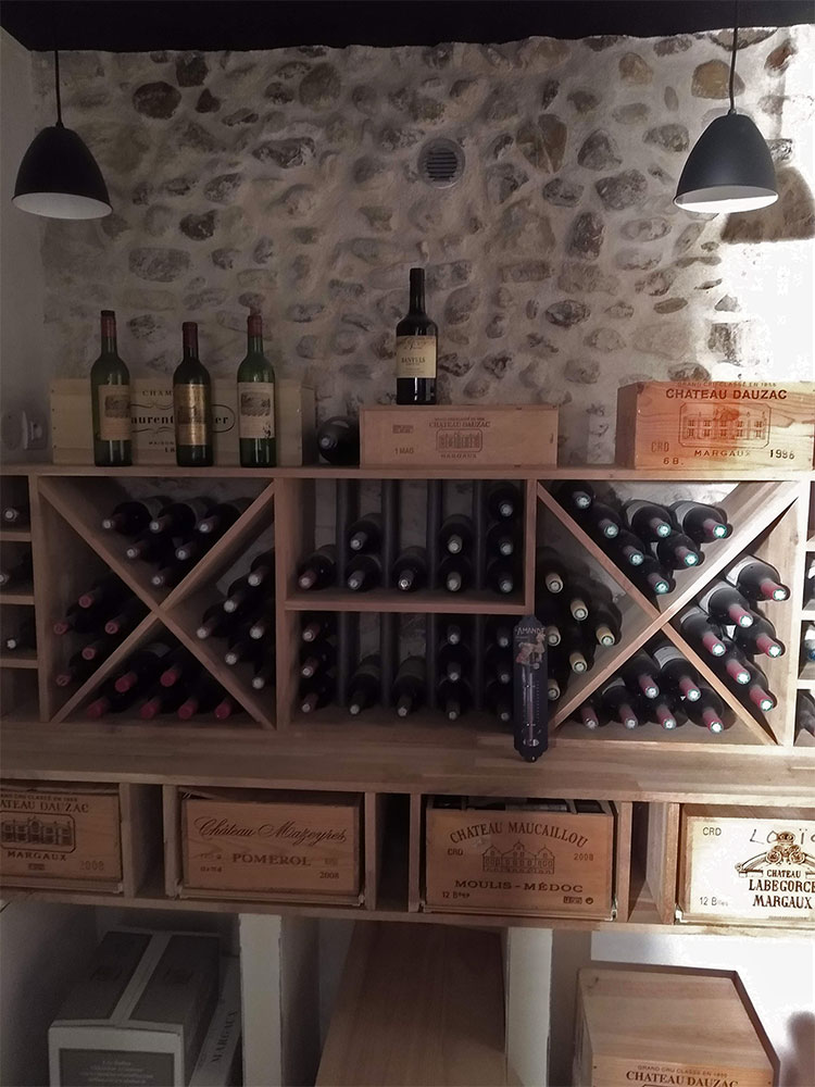 cave à vin vue d'ensemble